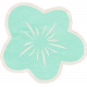 Summer Daydreams- Blue Flower Sticker