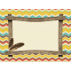 Outdoor Adventures- Journal Card- Wood Frame Indian Pattern