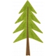 Outdoor Adventures - Sticker - Green Pine Tree