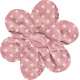 Garden Bunny Polka Dot Flower- Pink