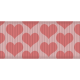 Medium Ribbon- Hearts- Pink