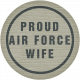 Proud Air Force Wife Tag