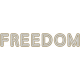 Freedom Word Art (Navy)