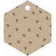 Bee Hexagon Tag