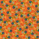 Floral Paper- Orange &amp; Blue