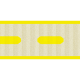 Thin Ribbon 02- Dashed- Yellow