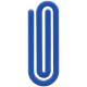 School Supplies- Blue Paper Clip