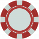 Poker Game Coin- Red