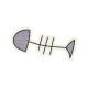 Kitty Kat- Fish Bones Sticker