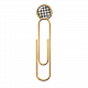 Gold Paper Clip with Paper