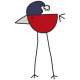 Winter Plaid- Red Bird