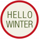 Winter Plaid Label- Hello Winter