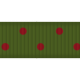 Egypt Ribbon- Green &amp; Red Polka Dots