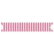 You+Me Washi Tape- Pink &amp; White Stripes