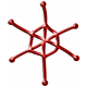 Metal Snowflake 03- Red