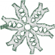 Paper Glitter Snowflake- Teal