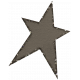Dark Gray Glitter Star