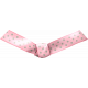 Knotted Bow- Pink &amp; Gray Polka Dots