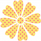 Yellow Polka Dot Flower