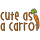 The Veggie Patch- Cute As A Carrot Word Art