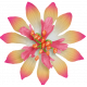 Sand and Beach- Fabric Flower Pink