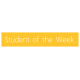 Student of the Week Word Art