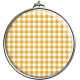 Yellow Gingham Pendant