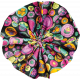 Tiny, But Mighty Rainbow Accordion Fabric Flower