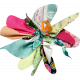 Tiny, But Mighty Multi Colored Fabric Flower 03