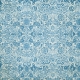 Quilted With Love - Modern Blue Floral Fabric Paper