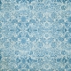 Quilted With Love - Modern Blue Floral Fabric Paper