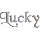 The Lucky One Lucky Wire Word Art