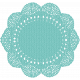 Hello- Teal Doily