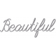 Summer Fields Metal Word Art - Beautiful