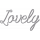 Summer Fields Metal Word Art - Lovely
