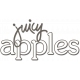 Apples Word Art Juicy Apples