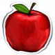 Apples Sticker Red