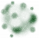 Color Basics Scattered Dots 02 Glitter Dark Green