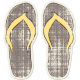 Tropics Sticker Flip Flops Gray