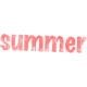 Tropics Word Art Summer