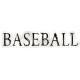 Baseball Sticker Word Art