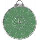 Touch of Sparkle Christmas Ornament Green 04