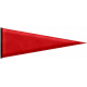 Baseball Pennant- Red