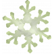 Snow Day Snowflake Green 002