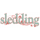 Snow Day Sledding Word Art