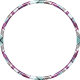 Isla Acrylic Plaid Circle Frame