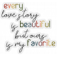 Hilary: Word Art: Every Love Story