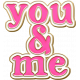 Yvette: Word Art: WA you &amp; me