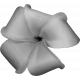 Flower Templates 04 Kit: flower04 (grayscale)