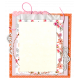 Pink &amp; Orange Floral Cluster Frame